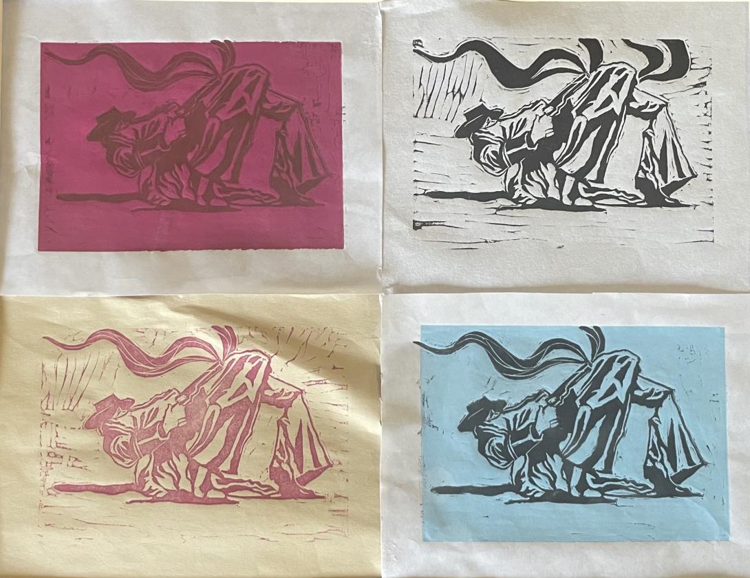 Linoleum print
